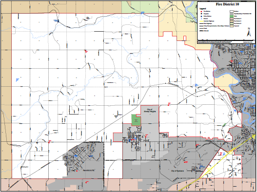 Spokane County Zip Code Map About - Spokane County Fire District 10